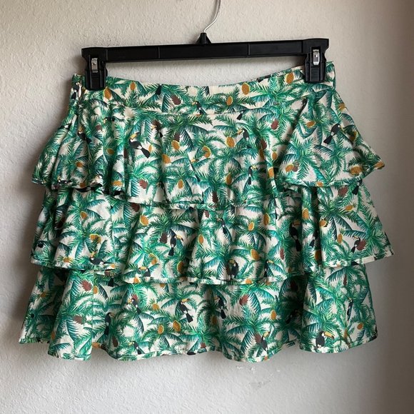 *Not for sale *Farm Rio Green Layered 3 tiers Toucan and pineapple - Picture 2 of 11